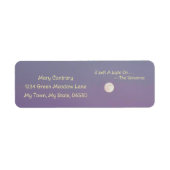 BEAUTIFUL NIGHT, FULL MOON ETIKET (Voorkant)