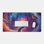 Beautiful Northern Lights Lit Sky Illustration Bureaumat (Keyboard & Muis)