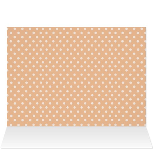 Beautiful Orange Roses on White Dots (Intérieur Horizontal (haut))