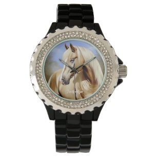 Beautiful Palomino Horse Horloge