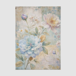 Beautiful Pastel Peonies on a Collage Background Tissuepapier