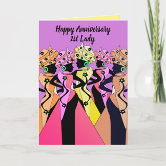Beautiful Pastor's Wife Anniversary Card Bedankkaart
