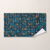 Beautiful Patchwork "Look" in Dark Teal (Serviette à main)