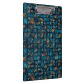 Beautiful Patchwork "Look" in Dark Teal Klembord (Rechts)