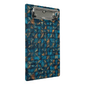 Beautiful Patchwork "Look" in Dark Teal Mini Klembord (Schuin)