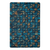 Beautiful Patchwork "Look" in Dark Teal Mini Klembord (Achterkant)