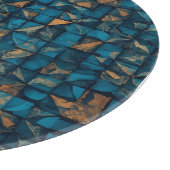 Beautiful Patchwork "Look" in Dark Teal Snijplank (Hoek)