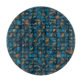 Beautiful Patchwork "Look" in Dark Teal Snijplank