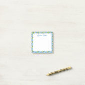 Beautiful Pattern of Vibrant Lemons Personalized Post-it® Notes (Op bureau)