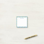 Beautiful Pattern of Vibrant Lemons Personalized Post-it® Notes (Op bureau)