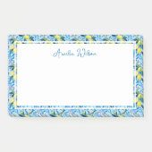 Beautiful Pattern of Vibrant Lemons Personalized Post-it® Notes (Voorkant)