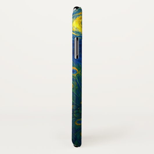 Beautiful Peacock Starry Night iPhone / iPad case (Achterkant / rechts)