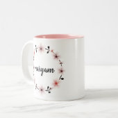 Beautiful Personalized Name Mug Custom Floral Gift (Devant gauche)