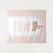 Beautiful petals and prosecco bridal décor banner wandkleed (Voorkant (horizontaal))