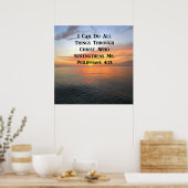 BEAUTIFUL PHILIPPIANS 4:13 SUNRISE POSTER (Keuken)