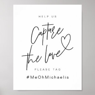 Beautiful Photo Booth, Black, Wedding Ceremony Poster