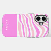 Beautiful Pink Abstract Personalized Case-Mate iPhone Case (Achterkant (horizontaal))