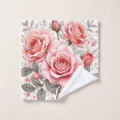 Beautiful Pink Roses Luxury Popular Collection (Gant de toilette)