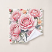 Beautiful Pink Roses Luxury Trendy Collection (Gant de toilette)