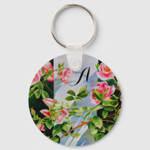 Beautiful pink roses, red roses, watercolor floral sleutelhanger