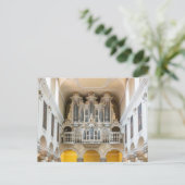 Beautiful pipe organ postcard briefkaart (Staand voorkant)
