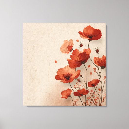 Beautiful poppies  canvas afdruk (Voorkant)
