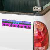 Beautiful Pretty Uniquely Bumper Sticker Template (Sur camion)