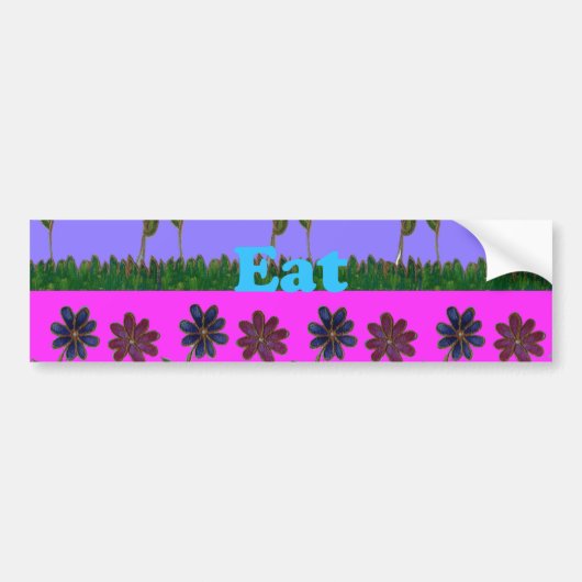 Beautiful Pretty Uniquely Bumper Sticker Template (Devant)