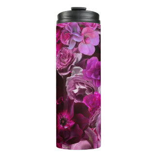 Beautiful Purple Rose Collage Thermosbeker