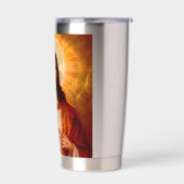 Beautiful religious Sacred Heart of Jesus image Geïsoleerde Drinkbeker (Links)