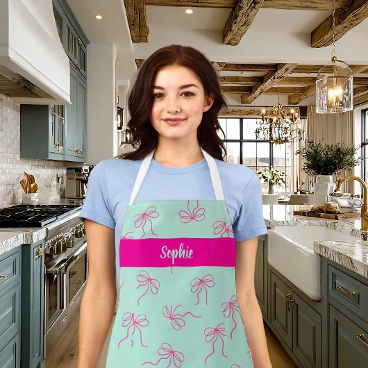 Beautiful ribbon style apron schort