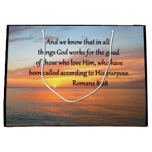 BEAUTIFUL ROMANS 8:28 SUNRISE FOTO LARGE CADEAUZAKJE