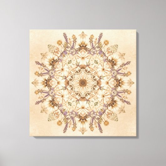 "Beautiful Sacred Mandala Wall Art Canvas Afdruk (Voorkant)