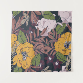 Beautiful seamless floral pattern background. wandkleed