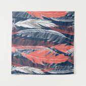 Beautiful seamless graphic pattern of feathers wandkleed (Voorkant (horizontaal))