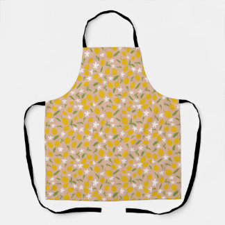 Beautiful Sicilian Lemon Kitchen Apron  Schort