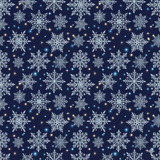 beautiful snow crystal pattern cadeaupapier