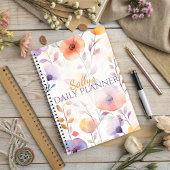 Beautiful Soft Watercolor Blooms Planner