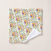 Beautiful Spring Otomi Flower Pattern (Gant de toilette)