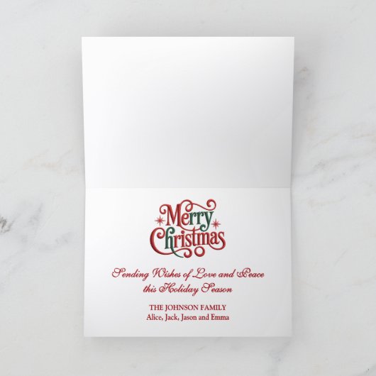 Beautiful Stained Glass Nativity Scene Christmas Feestdagen Kaart (Binnen)