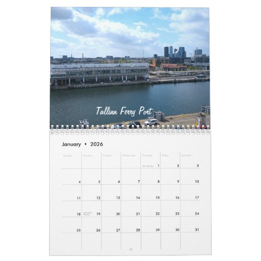 Beautiful Tallinn, Estonia Wall Calendar Kalender (Jan 2026)