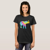 Beautiful Tie Dye Elephant T-shirt (Voorkant volledig)