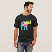 Beautiful Tie Dye Elephant T-shirt (Voorkant volledig)