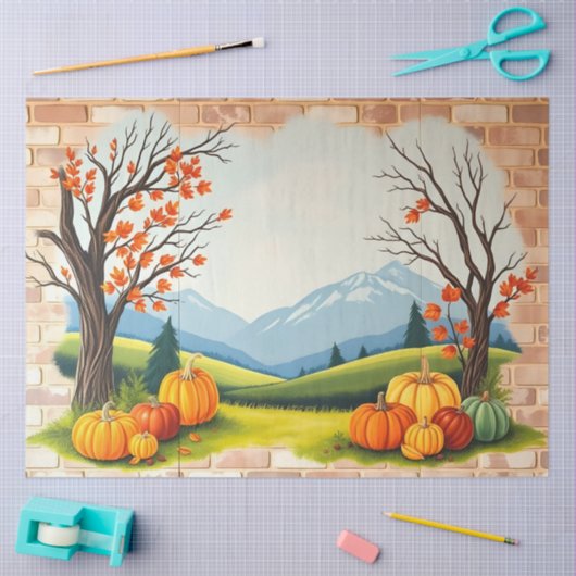 Beautiful Trendy Happy Thanksgiving Fall Tissuepapier (Craft)