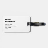 Beautiful Turquoise Tropical Beach Bagagelabel (Achterkant horizontaal)