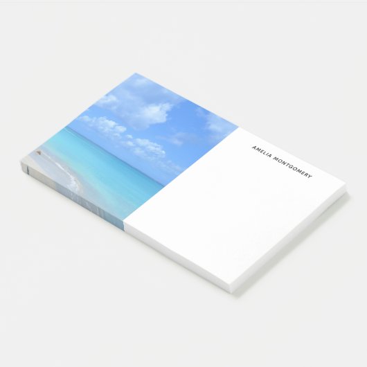 Beautiful Turquoise Tropical Beach Post-it® Notes (Schuin)