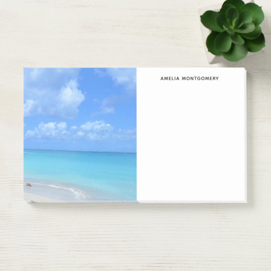 Beautiful Turquoise Tropical Beach Post-it® Notes (Kantoor)
