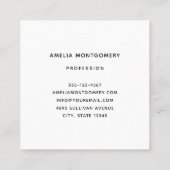 Beautiful Turquoise Tropical Beach Vierkante Visitekaartje (Achterkant)