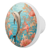 Beautiful Vintage Dolphin  Keramische Knop (Rechts)