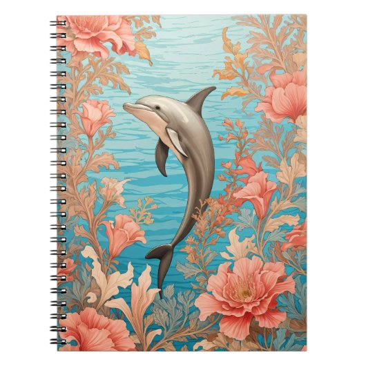 Beautiful Vintage Dolphin Notitieboek (Voorkant)